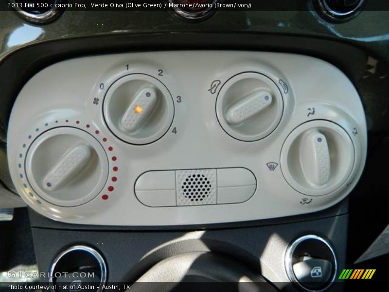 Controls of 2013 500 c cabrio Pop