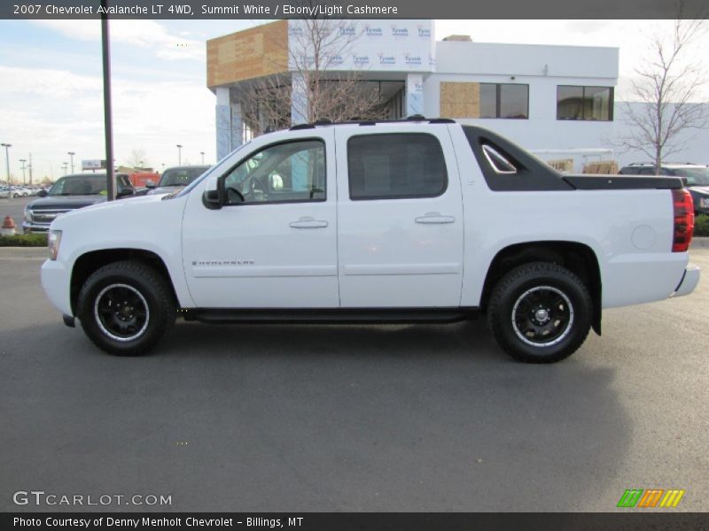 Summit White / Ebony/Light Cashmere 2007 Chevrolet Avalanche LT 4WD