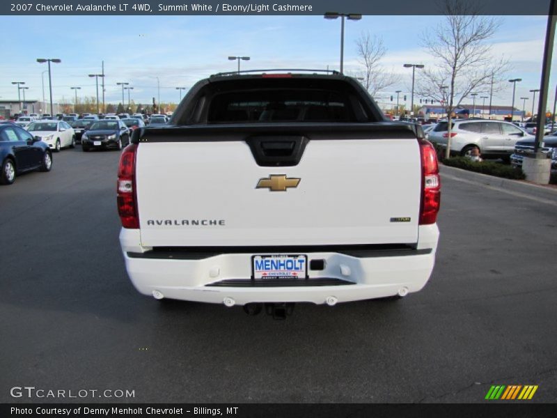 Summit White / Ebony/Light Cashmere 2007 Chevrolet Avalanche LT 4WD