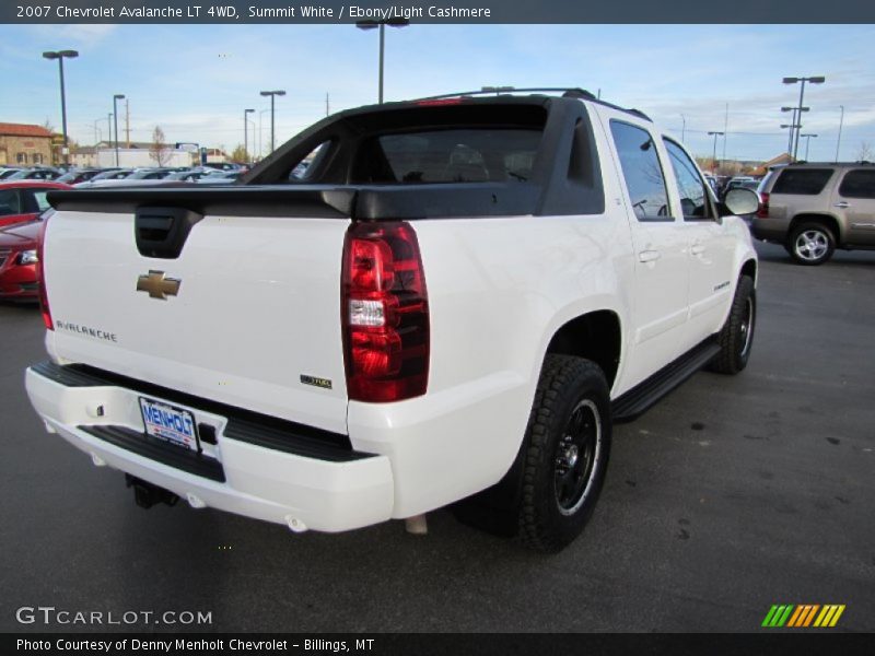 Summit White / Ebony/Light Cashmere 2007 Chevrolet Avalanche LT 4WD