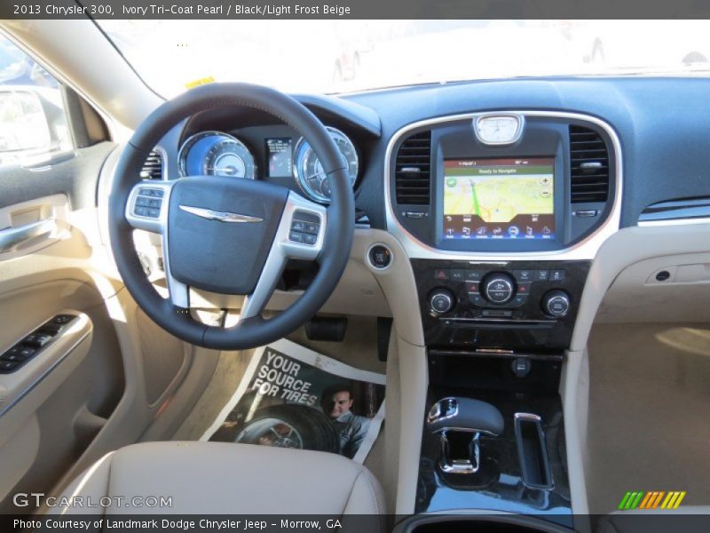 Ivory Tri-Coat Pearl / Black/Light Frost Beige 2013 Chrysler 300