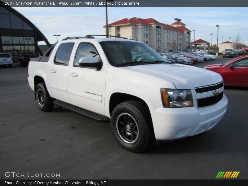 Summit White / Ebony/Light Cashmere 2007 Chevrolet Avalanche LT 4WD