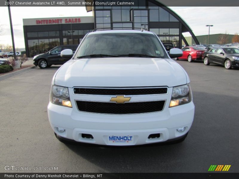 Summit White / Ebony/Light Cashmere 2007 Chevrolet Avalanche LT 4WD