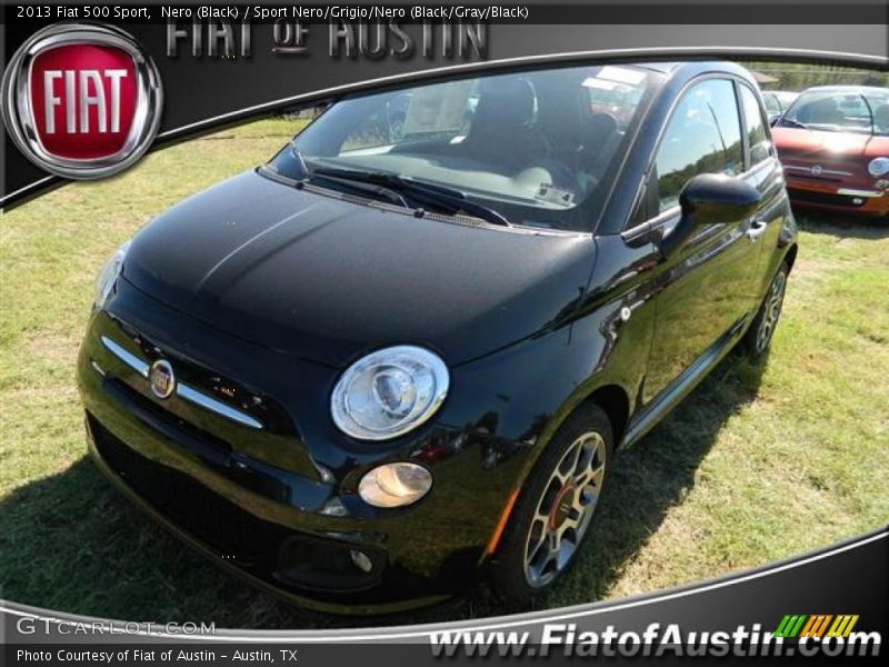 Nero (Black) / Sport Nero/Grigio/Nero (Black/Gray/Black) 2013 Fiat 500 Sport