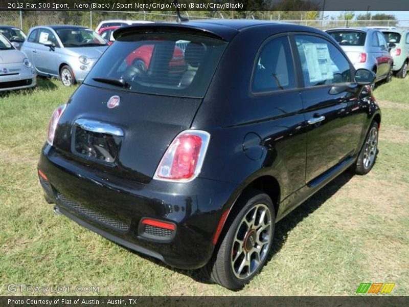 Nero (Black) / Sport Nero/Grigio/Nero (Black/Gray/Black) 2013 Fiat 500 Sport