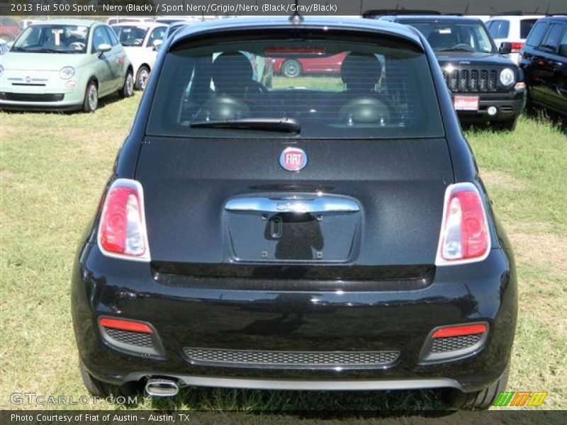 Nero (Black) / Sport Nero/Grigio/Nero (Black/Gray/Black) 2013 Fiat 500 Sport
