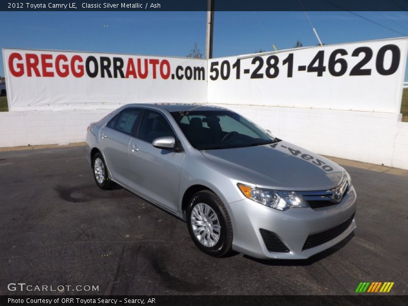 Classic Silver Metallic / Ash 2012 Toyota Camry LE