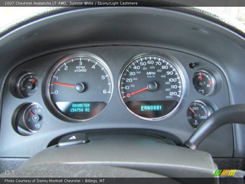 Summit White / Ebony/Light Cashmere 2007 Chevrolet Avalanche LT 4WD