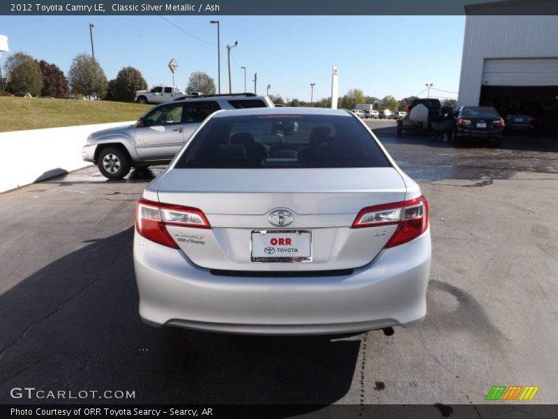 Classic Silver Metallic / Ash 2012 Toyota Camry LE