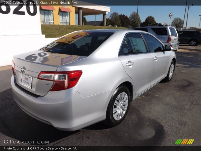 Classic Silver Metallic / Ash 2012 Toyota Camry LE
