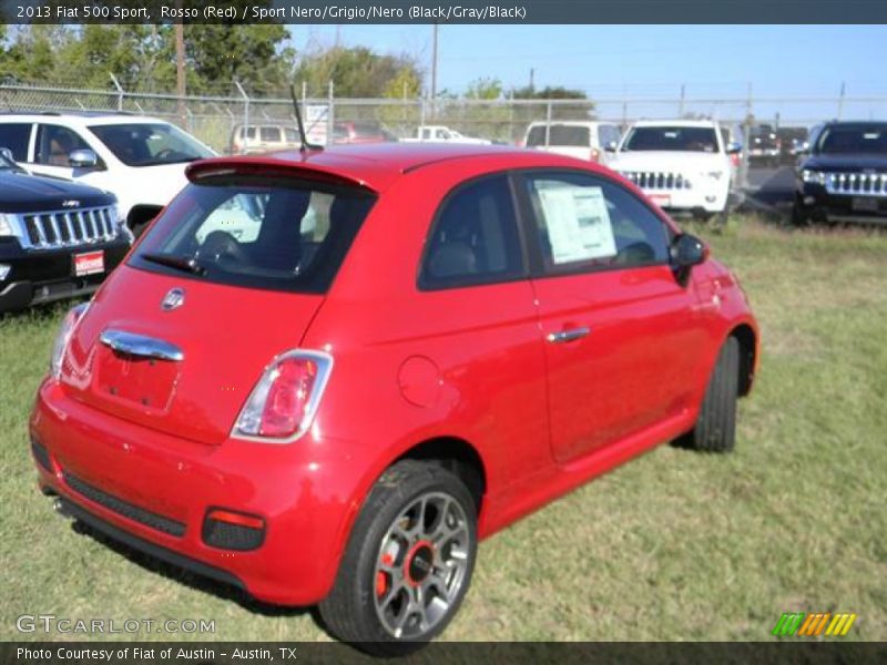 Rosso (Red) / Sport Nero/Grigio/Nero (Black/Gray/Black) 2013 Fiat 500 Sport