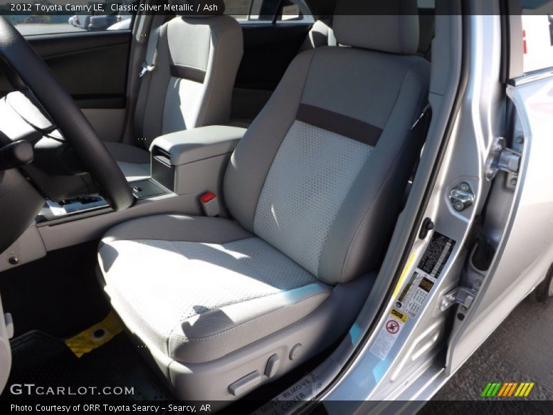 Classic Silver Metallic / Ash 2012 Toyota Camry LE