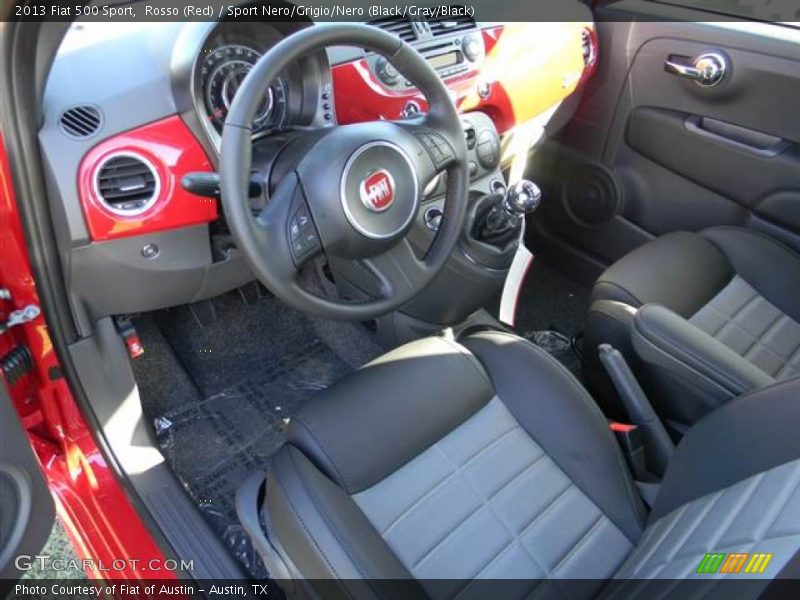 Sport Nero/Grigio/Nero (Black/Gray/Black) Interior - 2013 500 Sport 