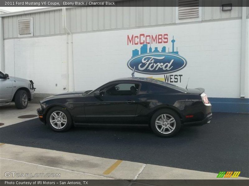 Ebony Black / Charcoal Black 2011 Ford Mustang V6 Coupe