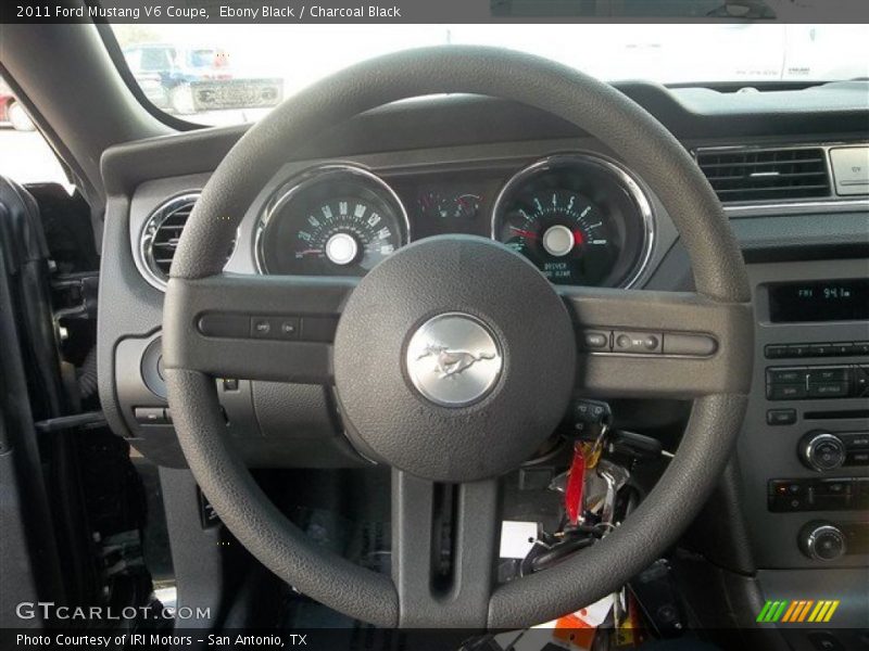 Ebony Black / Charcoal Black 2011 Ford Mustang V6 Coupe