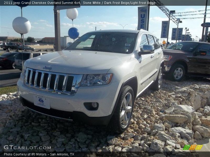 Stone White / Dark Frost Beige/Light Frost Beige 2011 Jeep Grand Cherokee Overland Summit 4x4