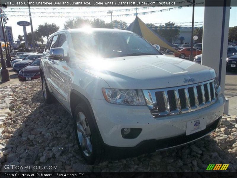 Stone White / Dark Frost Beige/Light Frost Beige 2011 Jeep Grand Cherokee Overland Summit 4x4