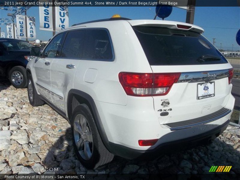 Stone White / Dark Frost Beige/Light Frost Beige 2011 Jeep Grand Cherokee Overland Summit 4x4