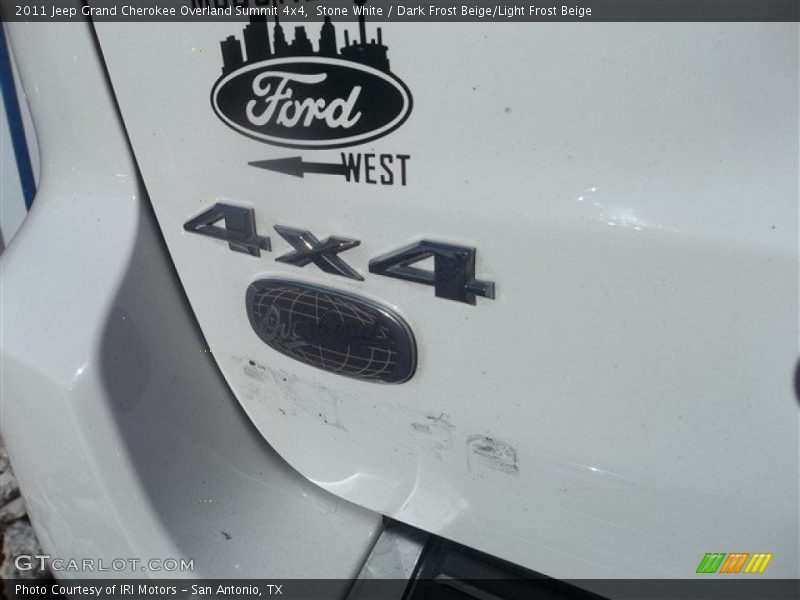 Stone White / Dark Frost Beige/Light Frost Beige 2011 Jeep Grand Cherokee Overland Summit 4x4