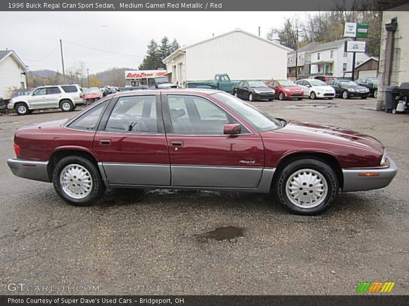 Medium Garnet Red Metallic / Red 1996 Buick Regal Gran Sport Sedan