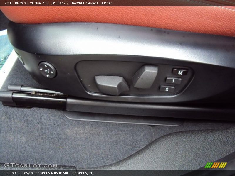 Jet Black / Chestnut Nevada Leather 2011 BMW X3 xDrive 28i