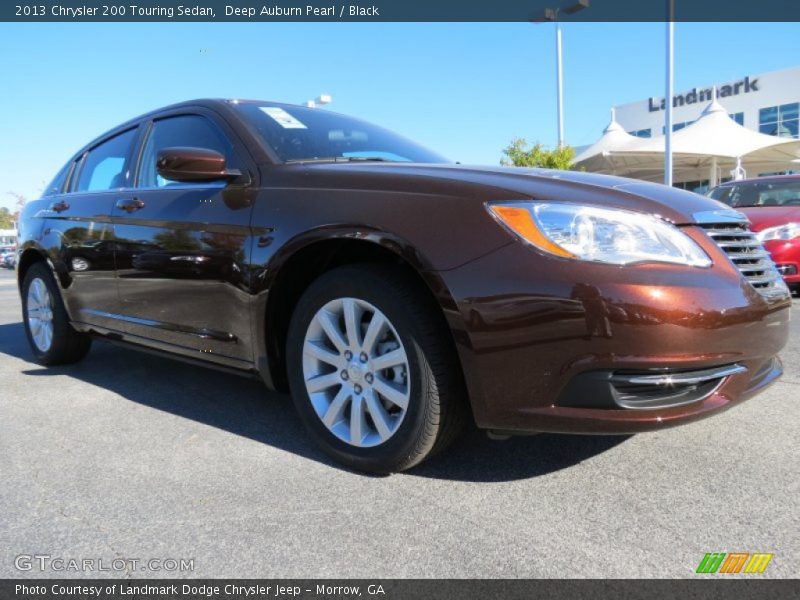 Deep Auburn Pearl / Black 2013 Chrysler 200 Touring Sedan