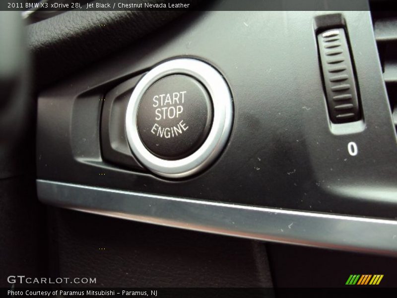 Jet Black / Chestnut Nevada Leather 2011 BMW X3 xDrive 28i