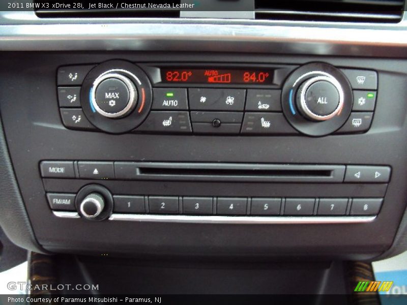 Jet Black / Chestnut Nevada Leather 2011 BMW X3 xDrive 28i
