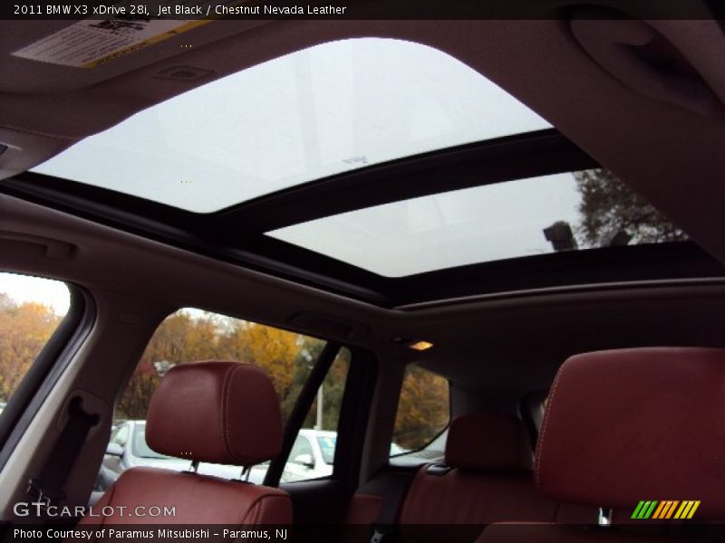Sunroof of 2011 X3 xDrive 28i
