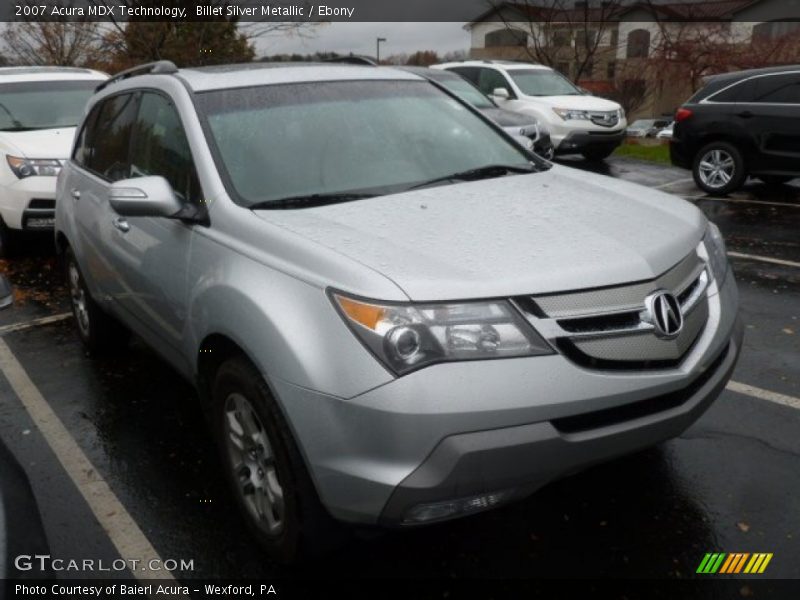 Billet Silver Metallic / Ebony 2007 Acura MDX Technology