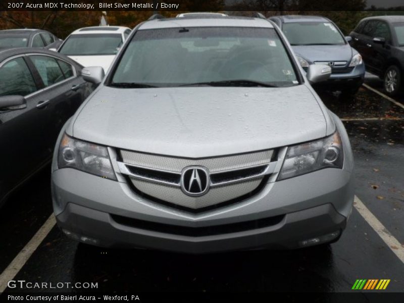 Billet Silver Metallic / Ebony 2007 Acura MDX Technology