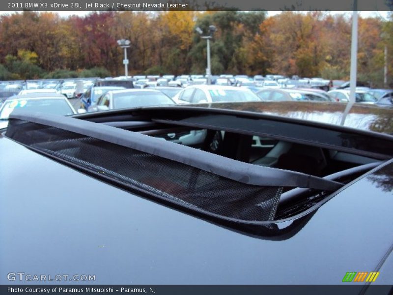 Jet Black / Chestnut Nevada Leather 2011 BMW X3 xDrive 28i