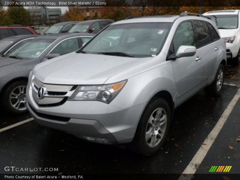 Billet Silver Metallic / Ebony 2007 Acura MDX Technology