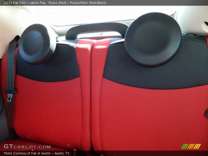Rosso (Red) / Rosso/Nero (Red/Black) 2013 Fiat 500 c cabrio Pop