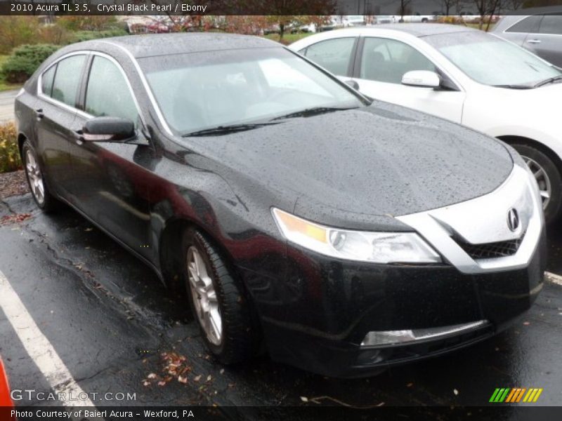Crystal Black Pearl / Ebony 2010 Acura TL 3.5