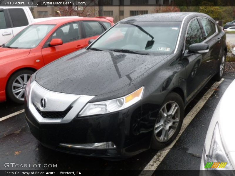 Crystal Black Pearl / Ebony 2010 Acura TL 3.5