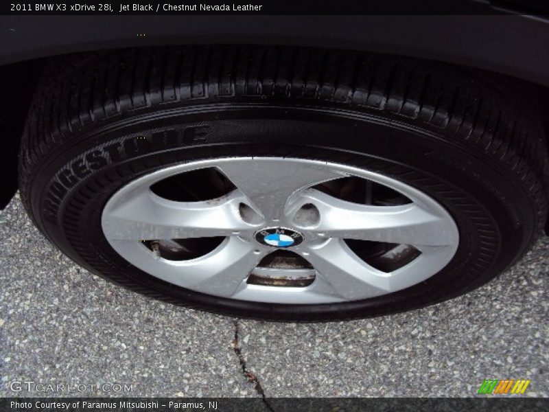 Jet Black / Chestnut Nevada Leather 2011 BMW X3 xDrive 28i