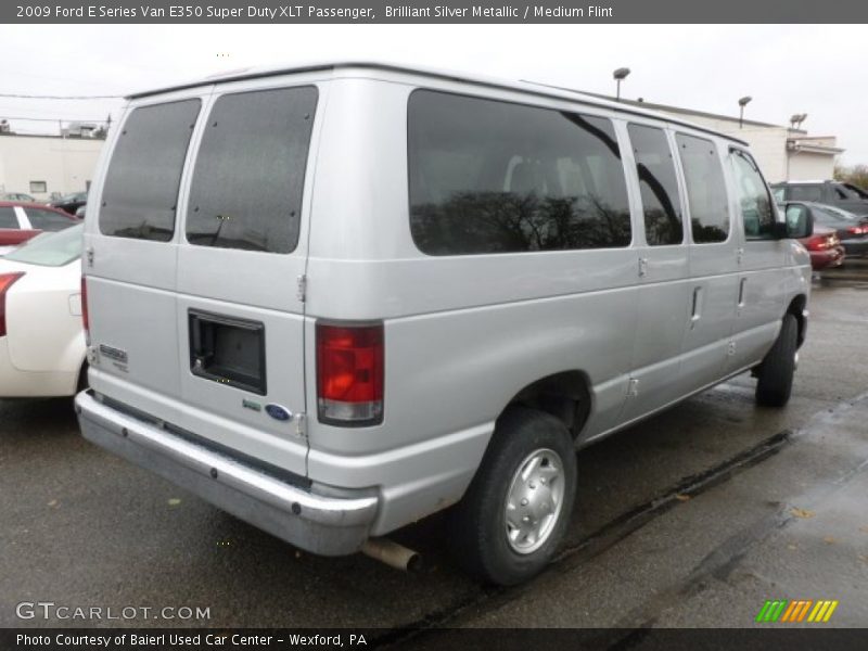 Brilliant Silver Metallic / Medium Flint 2009 Ford E Series Van E350 Super Duty XLT Passenger
