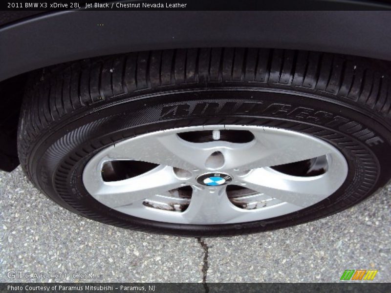 Jet Black / Chestnut Nevada Leather 2011 BMW X3 xDrive 28i