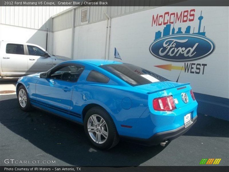 Grabber Blue / Charcoal Black 2012 Ford Mustang V6 Coupe