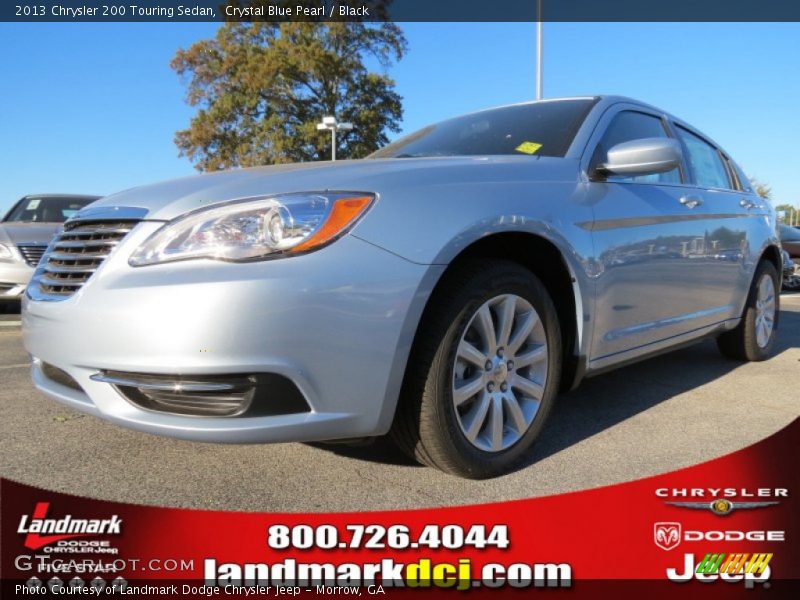 Crystal Blue Pearl / Black 2013 Chrysler 200 Touring Sedan
