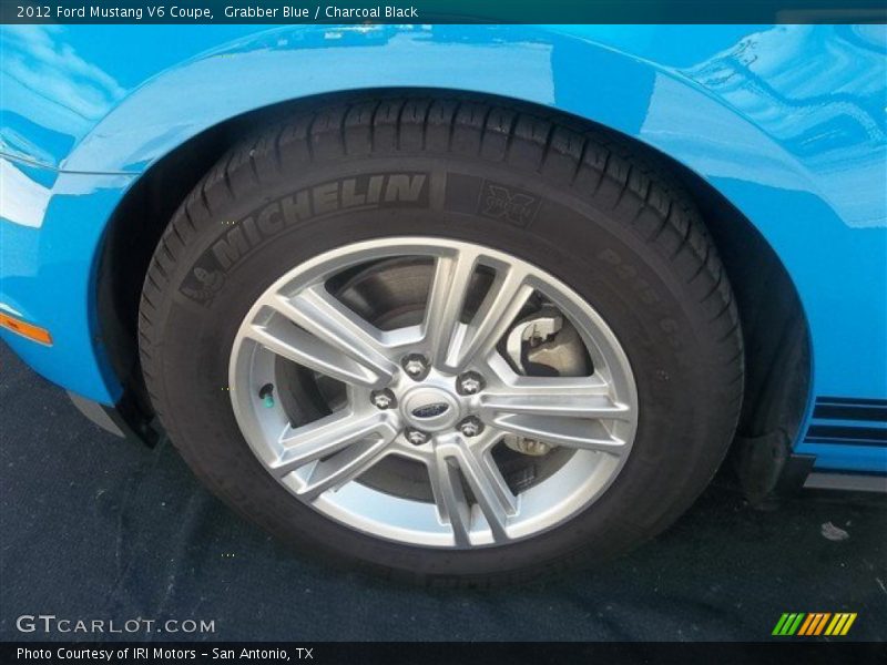 Grabber Blue / Charcoal Black 2012 Ford Mustang V6 Coupe
