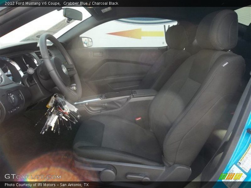 Grabber Blue / Charcoal Black 2012 Ford Mustang V6 Coupe