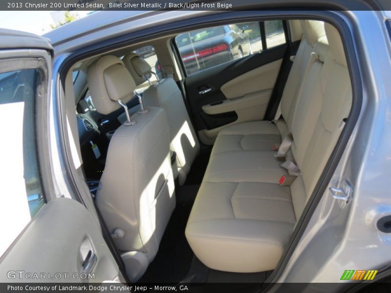 Billet Silver Metallic / Black/Light Frost Beige 2013 Chrysler 200 Limited Sedan