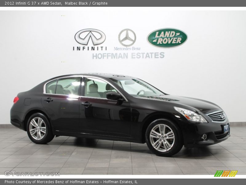 Malbec Black / Graphite 2012 Infiniti G 37 x AWD Sedan