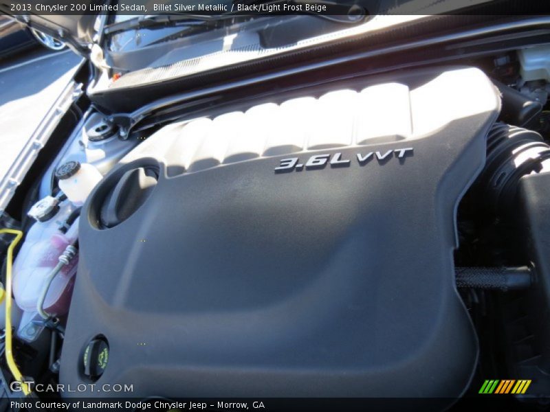 Billet Silver Metallic / Black/Light Frost Beige 2013 Chrysler 200 Limited Sedan