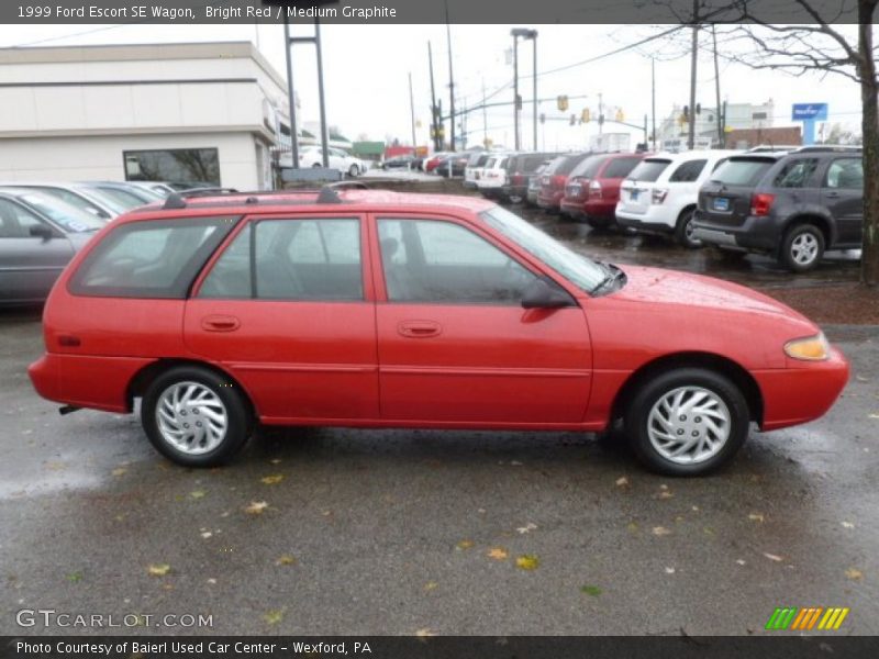 Bright Red / Medium Graphite 1999 Ford Escort SE Wagon