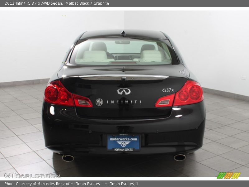 Malbec Black / Graphite 2012 Infiniti G 37 x AWD Sedan