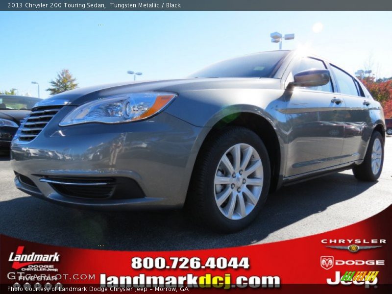 Tungsten Metallic / Black 2013 Chrysler 200 Touring Sedan
