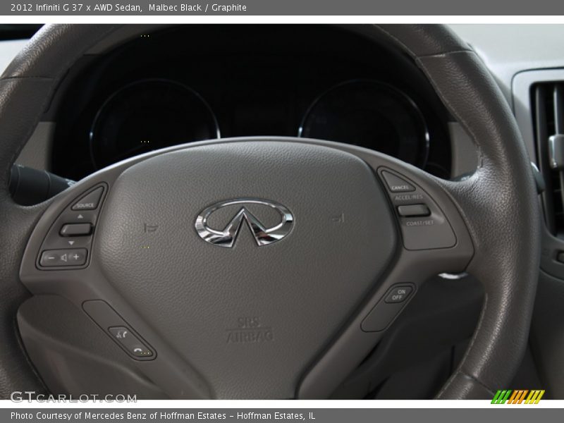 Malbec Black / Graphite 2012 Infiniti G 37 x AWD Sedan